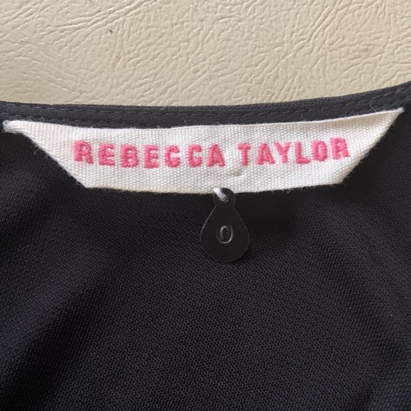 REBECCA TAYLOR Black Sequins & Beads Embellished Cocktail Dress Size 0 - Picture 9 of 9